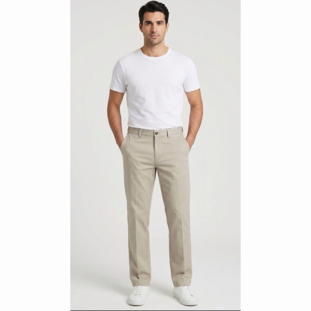 Dockers Mens Classic Fit Straight‎ Leg Performance Khaki Stretch Pants 32x32